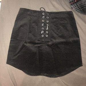 Forever 21 Velvet Mini Skirt